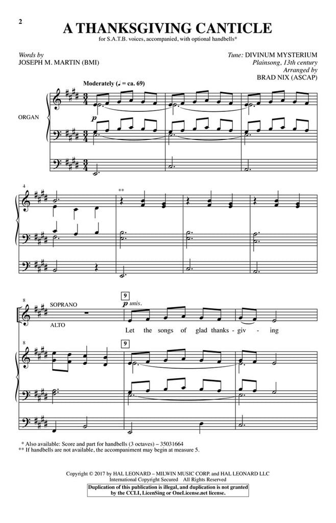 A Thanksgiving Canticle